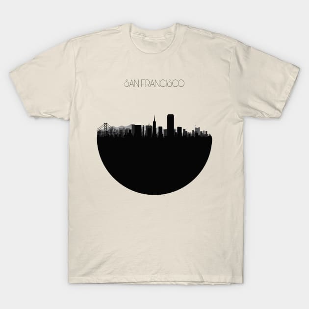 San Francisco Skyline T-Shirt by inspirowl